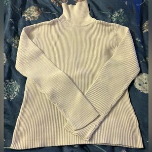 Sonoma white long sleeve turtle neck top